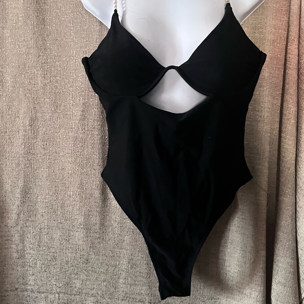 SHEIN Black One-Piece Swimsuit